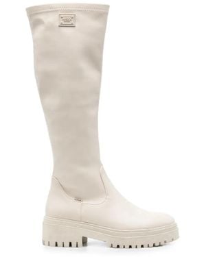 Mexx Chunky-Sole Knee-High Boots - White