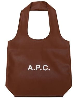 A.P.C. Ninon Tote Bag - Brown