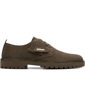 Clarks Desert Rock Derby Shoes - Brown