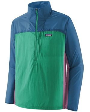 Patagonia Houdini Stash Colour-Block Half-Zip Jacket - Green