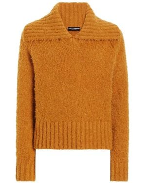 Dolce & Gabbana Pull À Col V - Orange