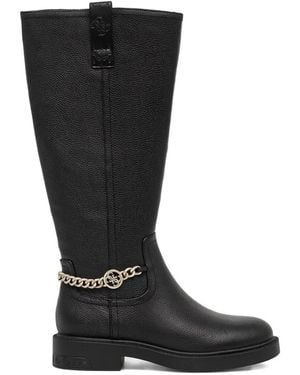 Guess 35Mm Fyonal Chain-Detail Boots - Black