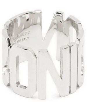 DSquared² Sculpted Logo Ring - Blanco