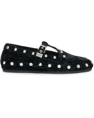 Ganni Mary Jenny Moccasins - Black
