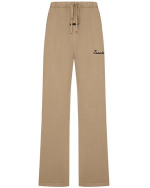 Fear Of God Flare Logo-Patch Drawstring Track Trousers - Natural