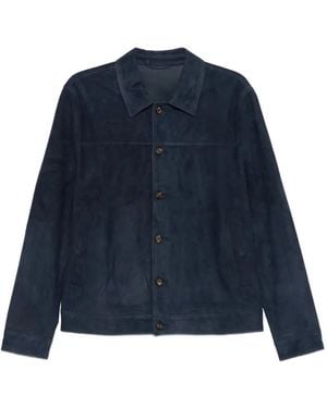Eleventy Buttoned Jacket - Blue