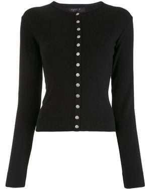 agnès b. Swing Snap Cardigan - Black