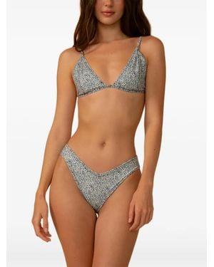 Montce Lulu Bikinislip Met Bloemenprint - Bruin