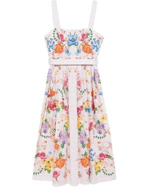 Mary Katrantzou Floral-Print Dress - White