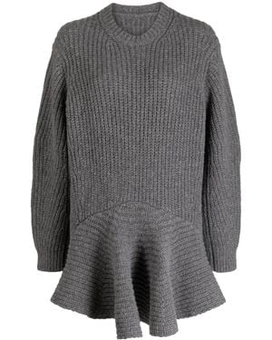 JNBY Crew-Neck Drop-Shoulder Minidress - Grey