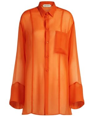 Alberta Ferretti Pocket Blouse - Orange