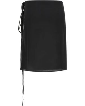 MISENITHE Jude Wrap Mini Skirt - Black