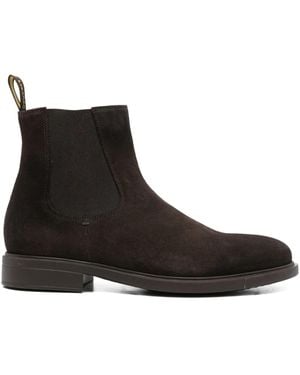 Doucal's Botas de ante con panel elástico - Negro