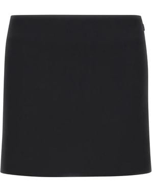 Roberto Cavalli Minifalda Con Detalle Del Logo - Negro