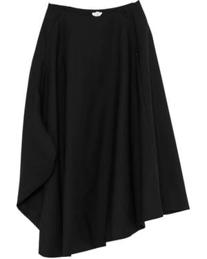 Comme des Garçons Asymmetric Draped Skirt - Black