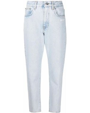 Off-White c/o Virgil Abloh Diag Straight Leg Light Jeans - Blue