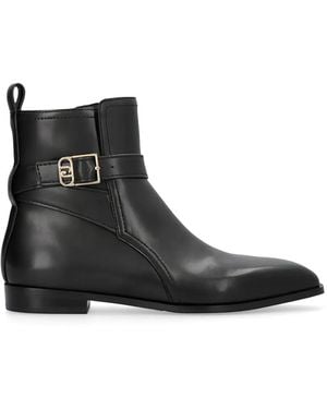 Liu Jo Buckle-Detail Ankle Boots - Black