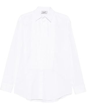 Pence Chemise Dante À Plastron Plissé - White