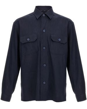 BOSS Flat Pocket Shirt - Blue