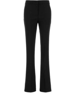 Blumarine Gabardine Flared Pants - Black