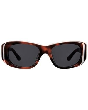 THISTLES The Al Rectangle-Frame Sunglasses - Black