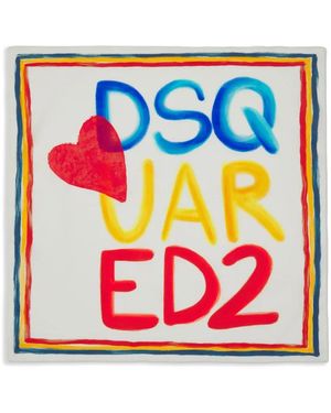 DSquared² Bufanda de algodón - Rosa