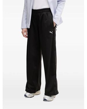 PUMA Press-Stud Track Trousers - Black