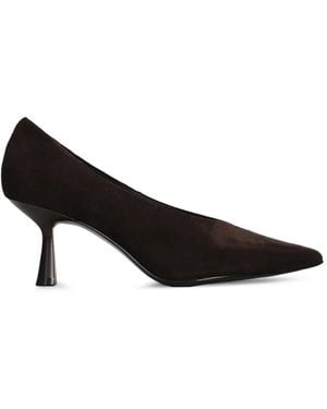 Bibi Lou Tiare 70 Pointed-Toe Leather Court Shoes - Black