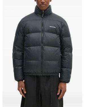 thisisneverthat Gefütterte Jacke mit Logo-Print - Grau