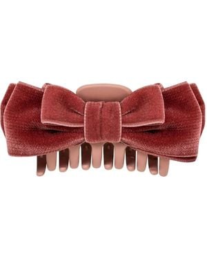 Jennifer Behr Matilda Bow Jaw Clip - Red