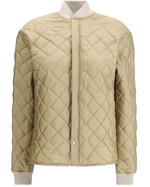 Maison Margiela Quilted Bomber Jacket - Natural
