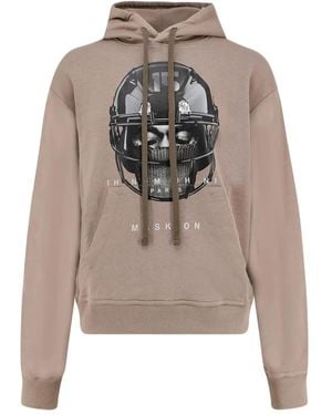 ih nom uh nit Graphic-Print Hoodie - Grey