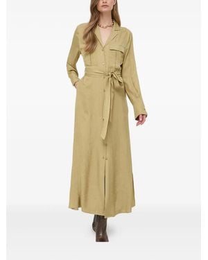 IVY & OAK Hemdkleid Mit Gürtel - Mettallic
