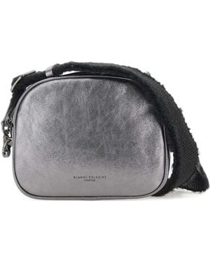 Gianni Chiarini Leren Crossbodytas - Grijs
