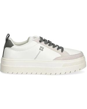 HUGO Lyssa プラットフォーム スニーカー - ホワイト