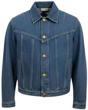 Jil Sander Button-Up Denim Jacket - Blue