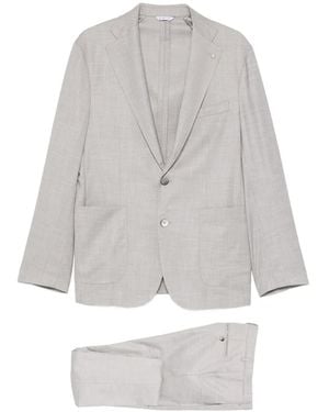 Manuel Ritz Single-Breasted Suit - White