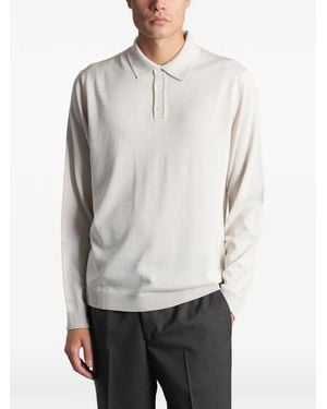 Roberto Collina Long-Sleeve Polo Shirt - Gray