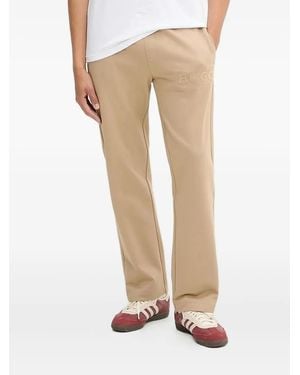 HUGO Logo-Appliqué Track Pants - Natural