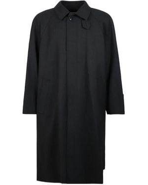 DUNST Mac Single-Breasted Wool Coat - Black