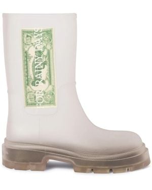 Off-White c/o Virgil Abloh Reboot Dollar Boots - Grey