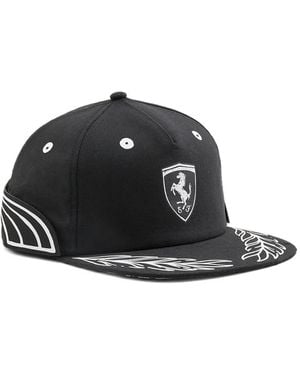 PUMA X Ferrari X Joshua Vides Flat-Brim Cap - Black