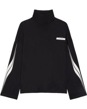 MSGM T-Shirt Met Logopatch - Zwart