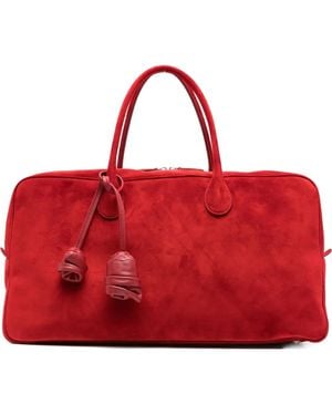 Magda Butrym Large Brigitte Suede Tote Bag - Red