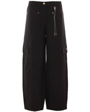 Liu Jo Elasticated-Waist Track Pants - Black