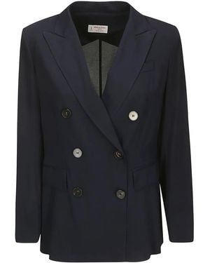 Alberto Biani Double-Breasted Blazer - Black