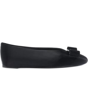 Ferragamo Vera Ballet Flats - Black