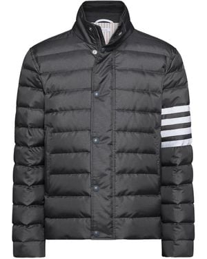 Thom Browne Four-Bar Stip-Detail Jacket - Black