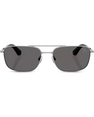 Burberry Sonnenbrille Mit Brauensteg - Grau