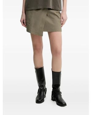 Marc O' Polo Wrap-Effect Buckle Mini Skirt - Green